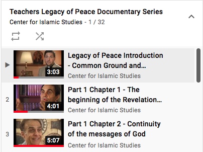 Teaches Legacy of peace series