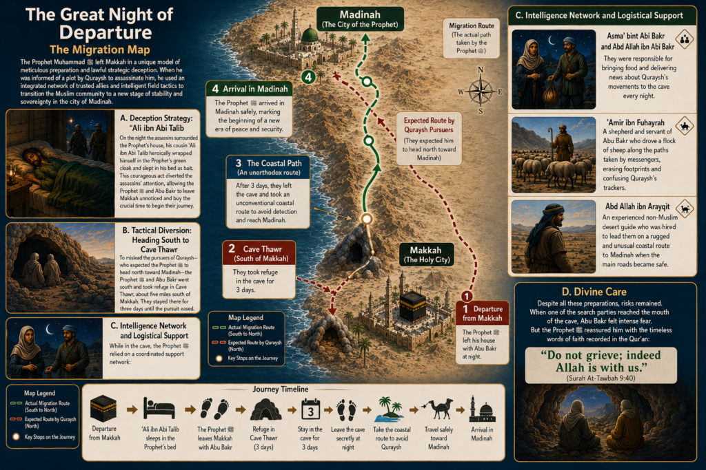 The Prophets migration to Yathrib
